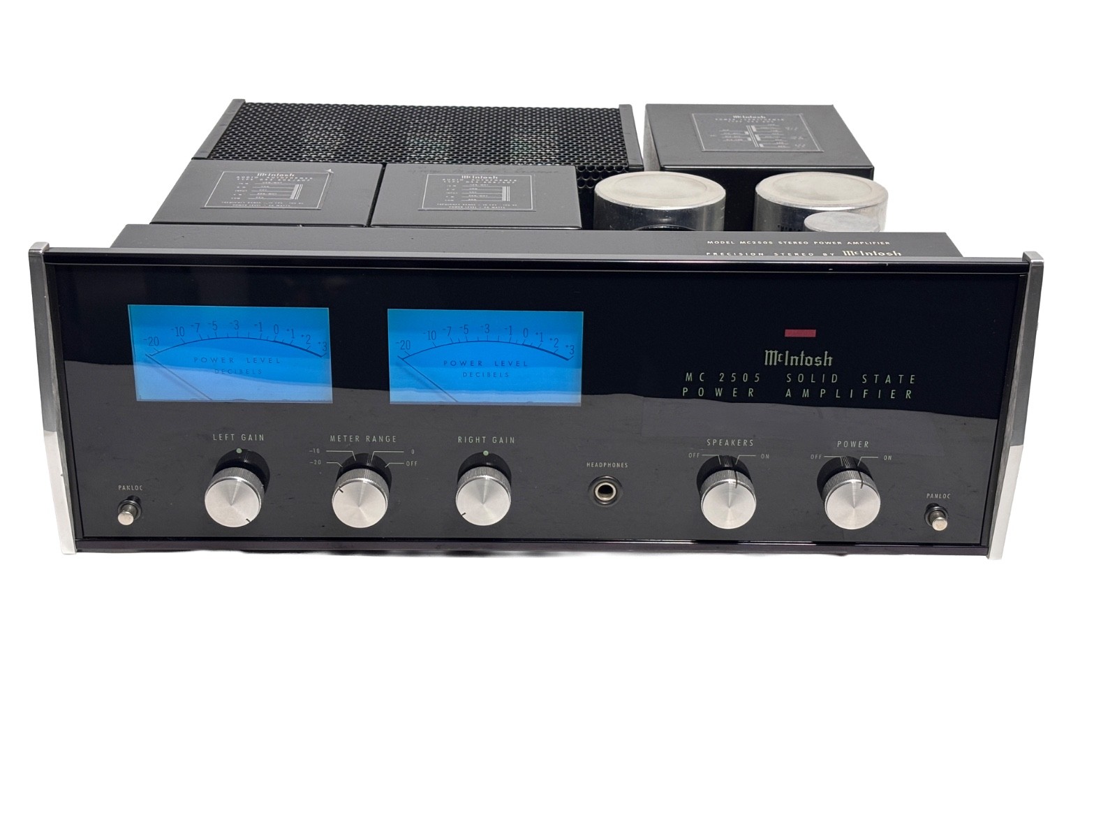 McIntosh MC2505 Vintage Stereo Power Amplifier – Beautiful Original Glass