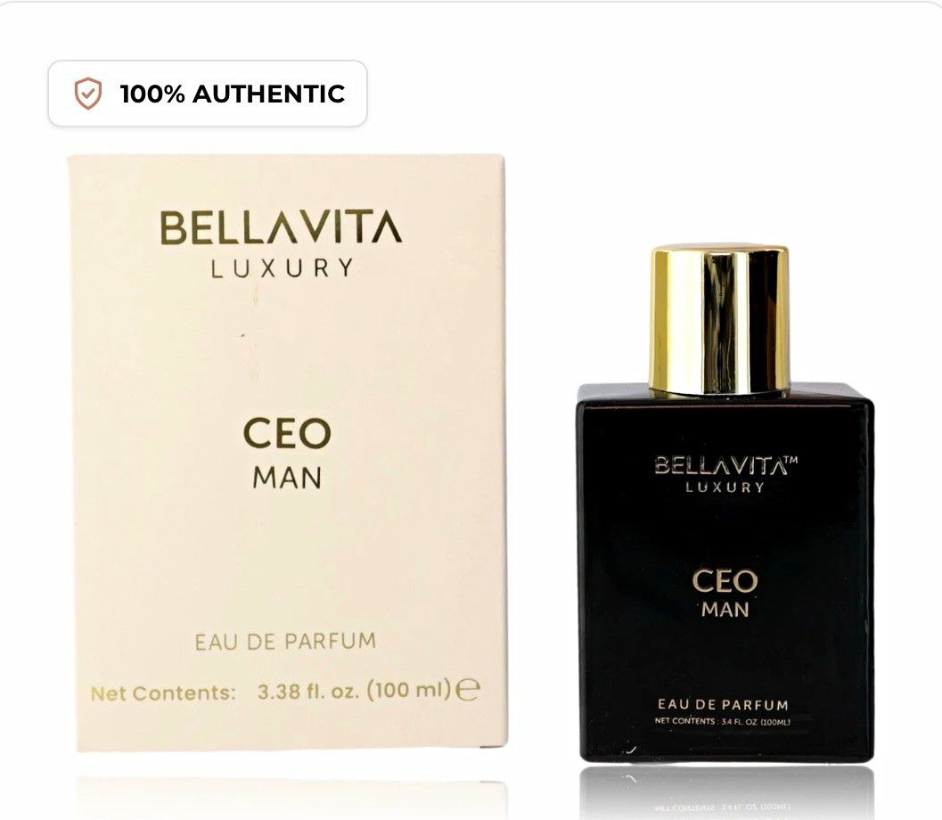 Bellavita Luxury CEO Man for Men Eau de Parfum Spray, Regular Size 3.38 fl oz