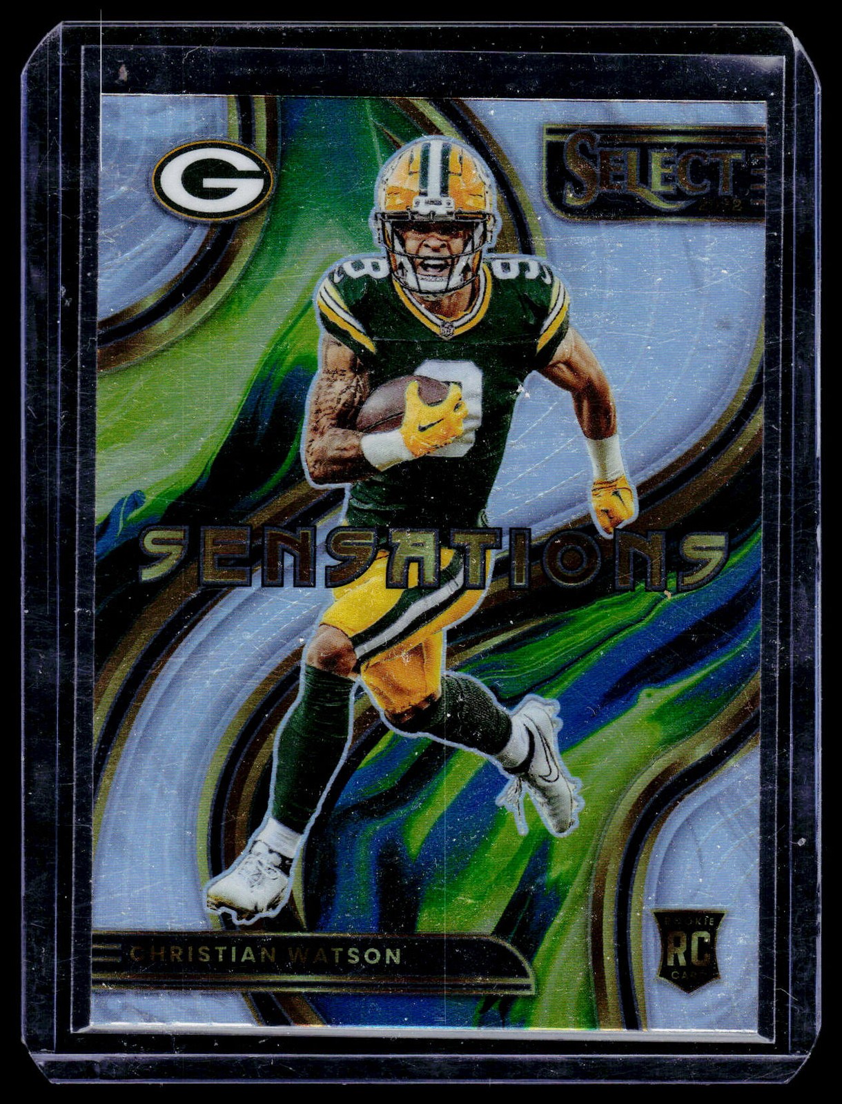 Christian Watson 2022 Panini Select Sensations Prizm #SEN-25 Green Bay Packers