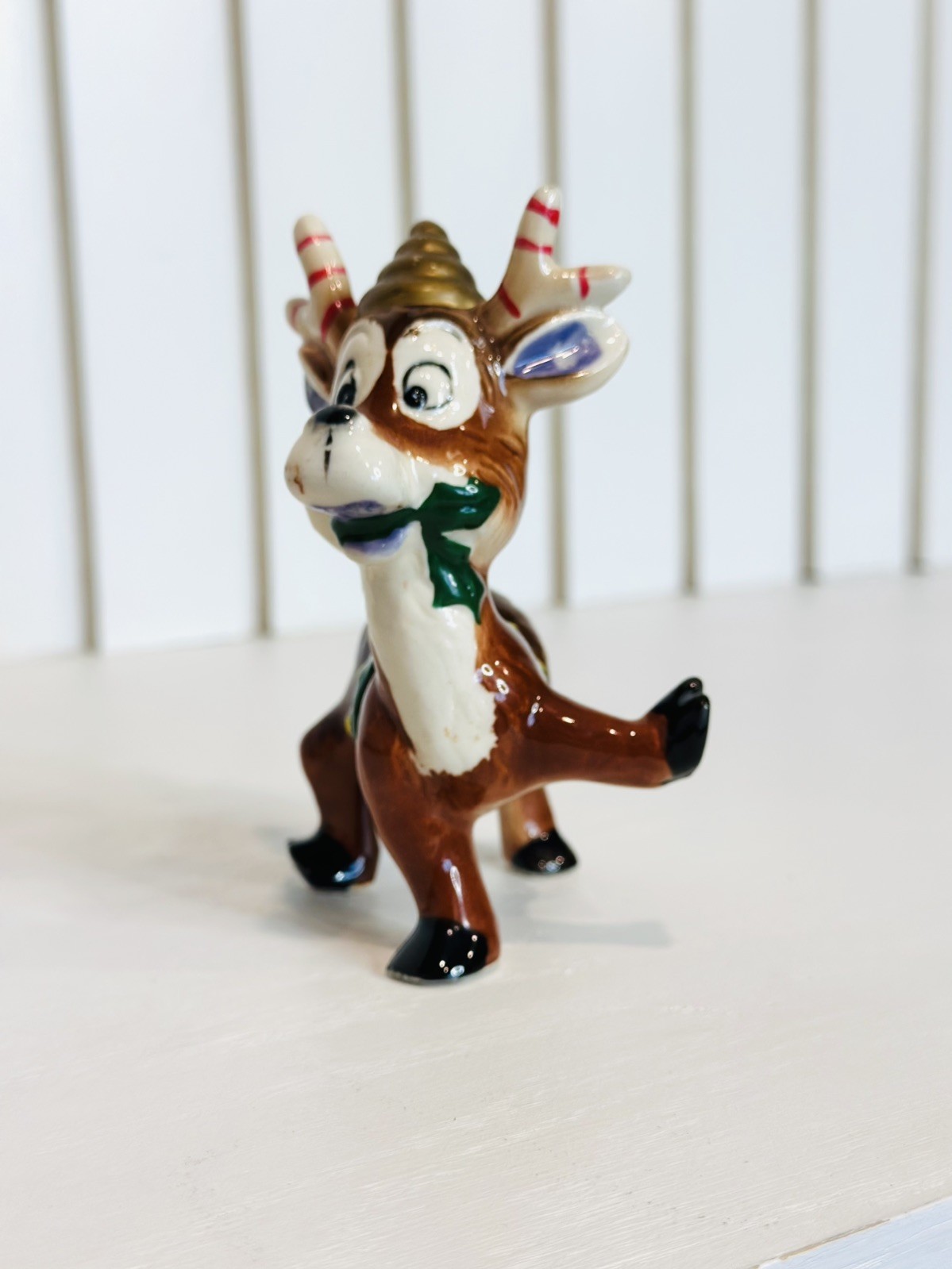 Rare Vintage Kreiss Christmas Reindeer Ceramic Figurine MCM Psycho Kitsch Decor Rare Vintage Kreiss Christmas Reindeer Ceramic Figurine MCM Psycho Kitsch Decor
