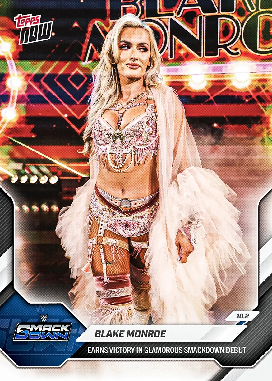 Blake Monroe SmackDown Debut Glamorous - 2026 WWE Topps NOW - Card 105 Presale