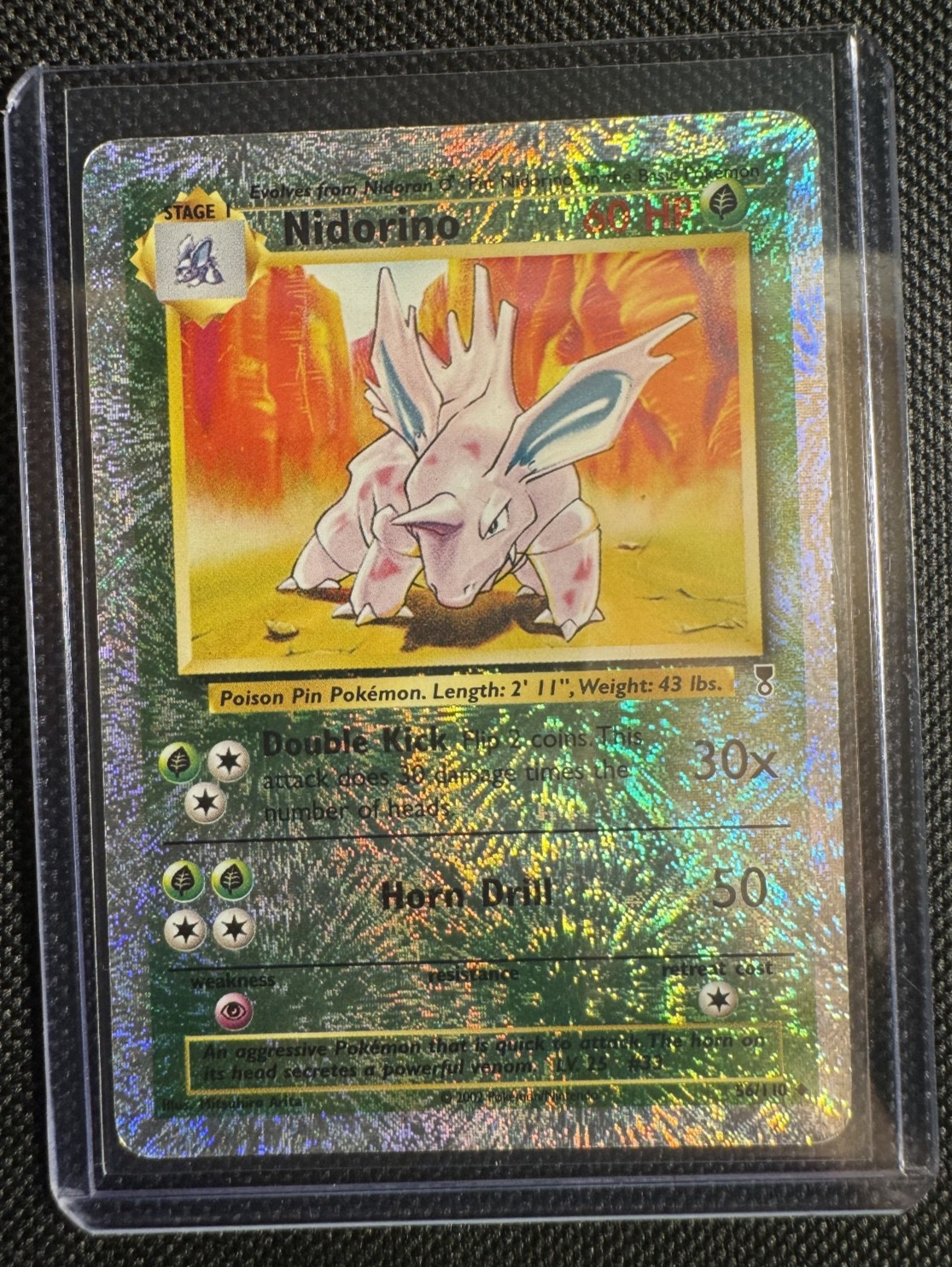Nidorino 56/110 Legendary Collection Reverse Holo LP Grade Candidate Nidorino 56/110 Legendary Collection Reverse Holo LP Grade Candidate