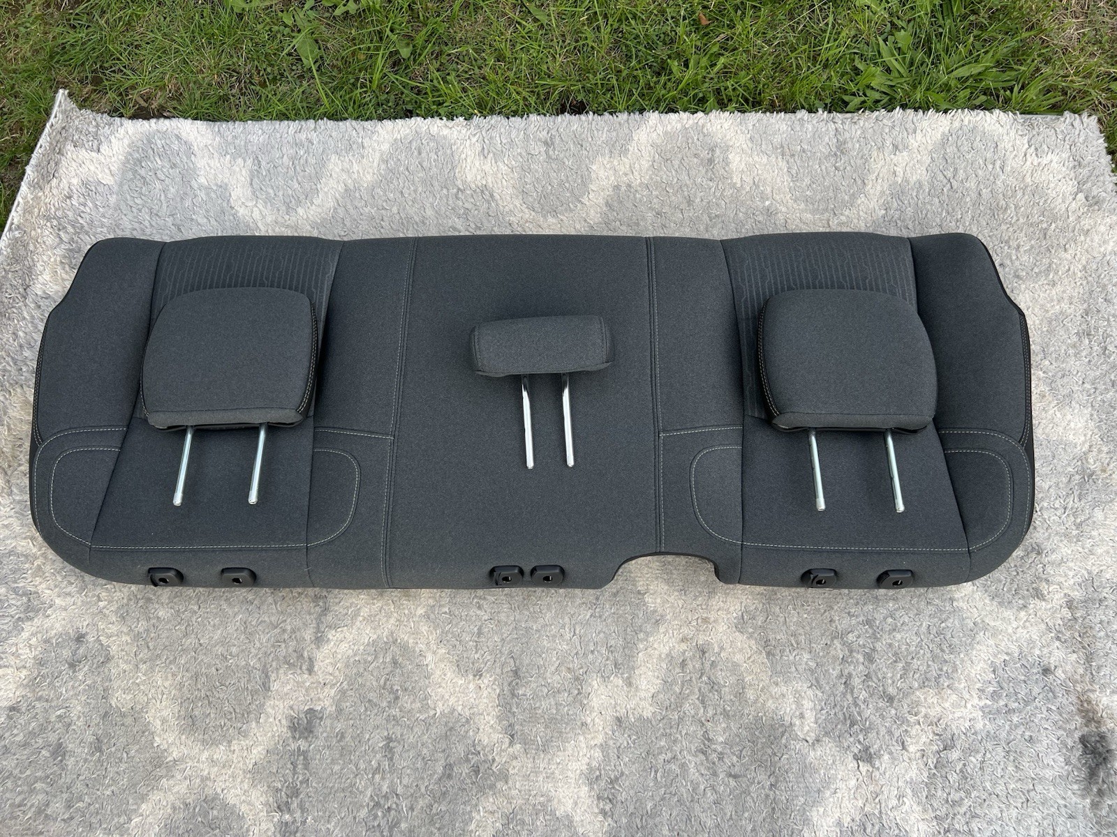 New 2019-25 Ram 3500 Crew Cab Cloth Rear Seat Backrest with Three Headrests EOM New 2019-25 Ram 3500 Crew Cab Cloth Rear Seat Backrest with Three Headrests EOM