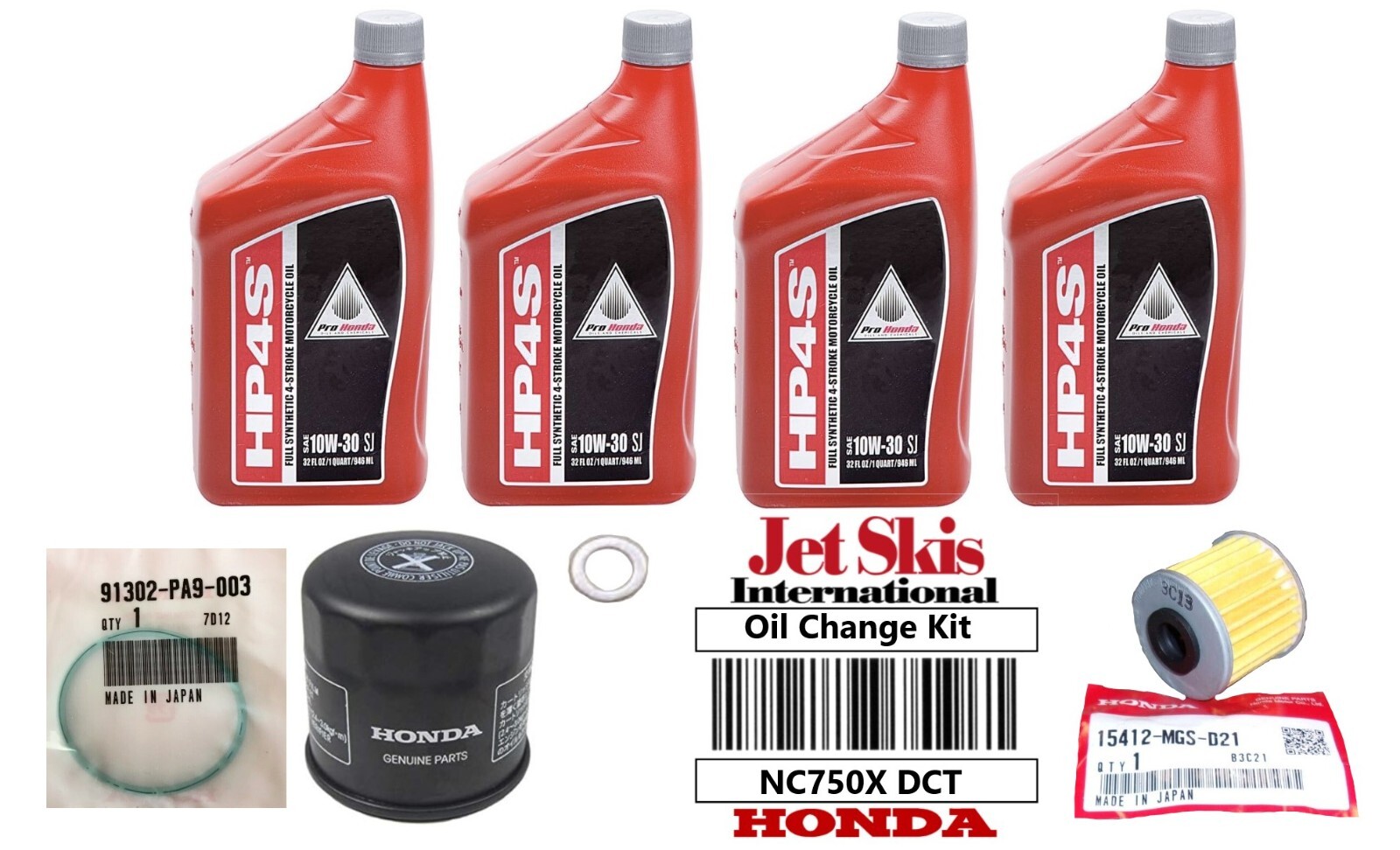 Honda NC750X NC 750 XA XD 750 DCT OEM Synthetic Oil Change Kit Dual Clutch Trans
