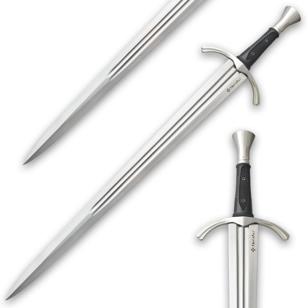 Honshu Single-Handed Broadsword | 1060 Carbon Steel Blade | Black TPR Handle Honshu Single-Handed Broadsword | 1060 Carbon Steel Blade | Black TPR Handle