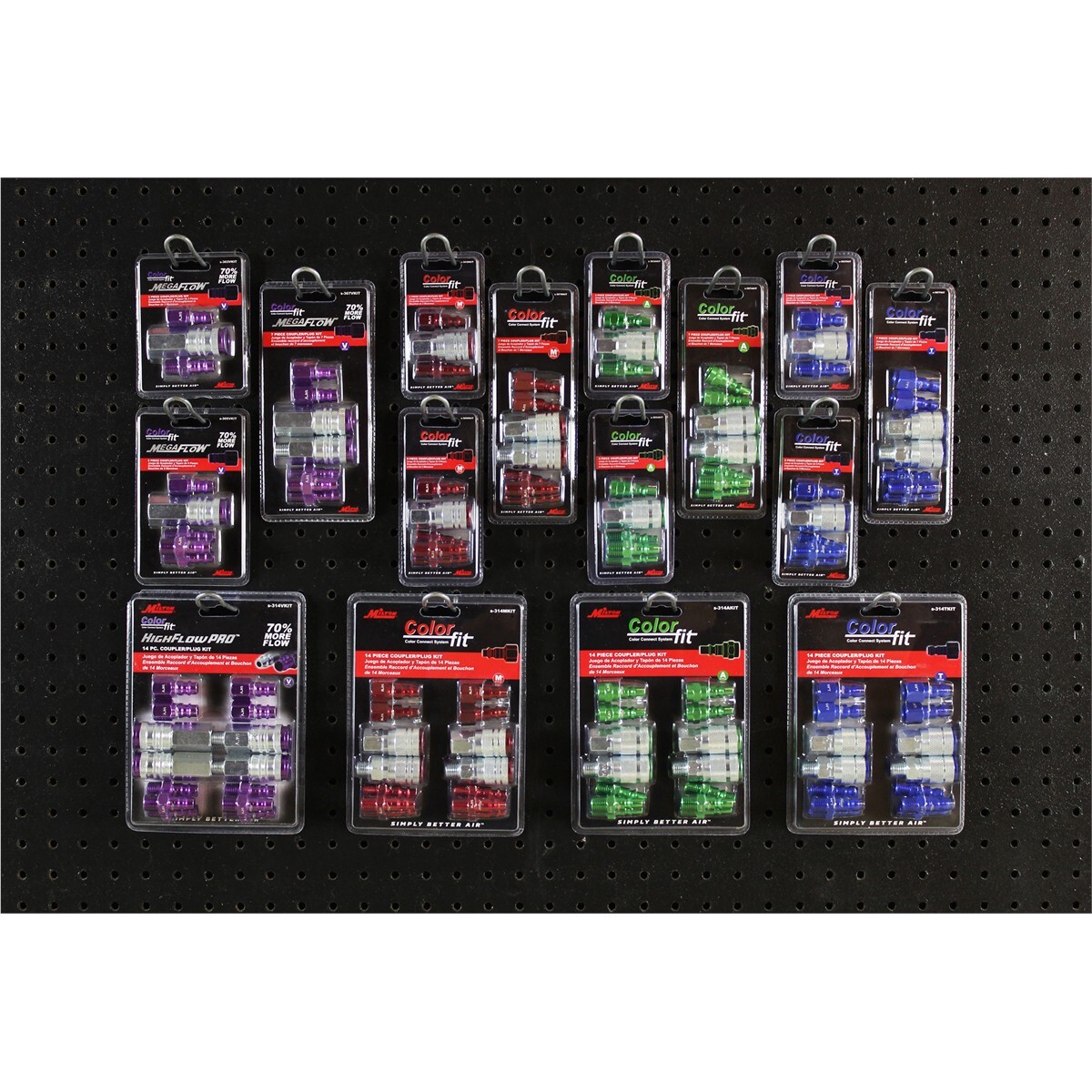 Milton Industries Kit, 14pc Hi-Flo V style 1/4\
