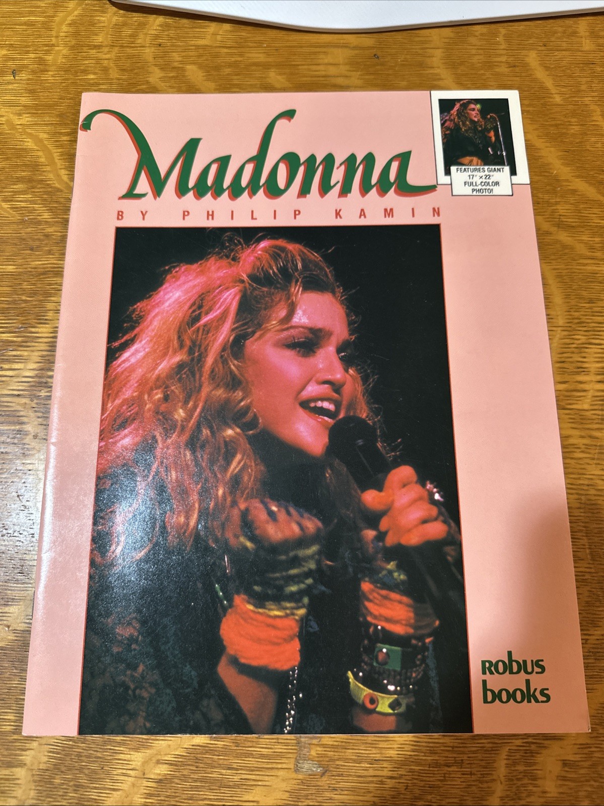 1985 MADONNA Philip Kamin LIKE A VIRGIN Tour Poster still attached Robus Books