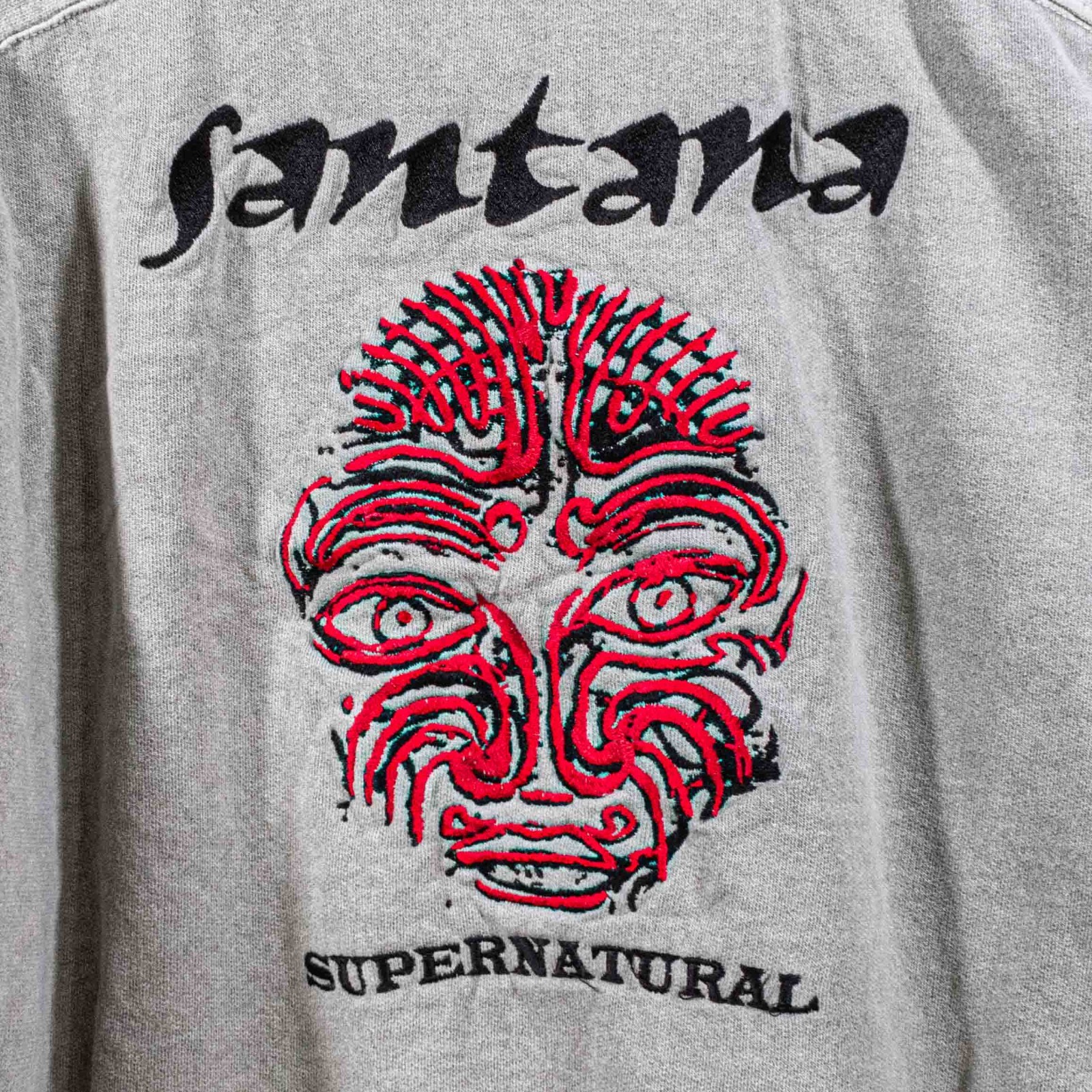 VTG Carlos Santana Supernatural 2000 European Tour Sweatshirt Large L Rock Band
