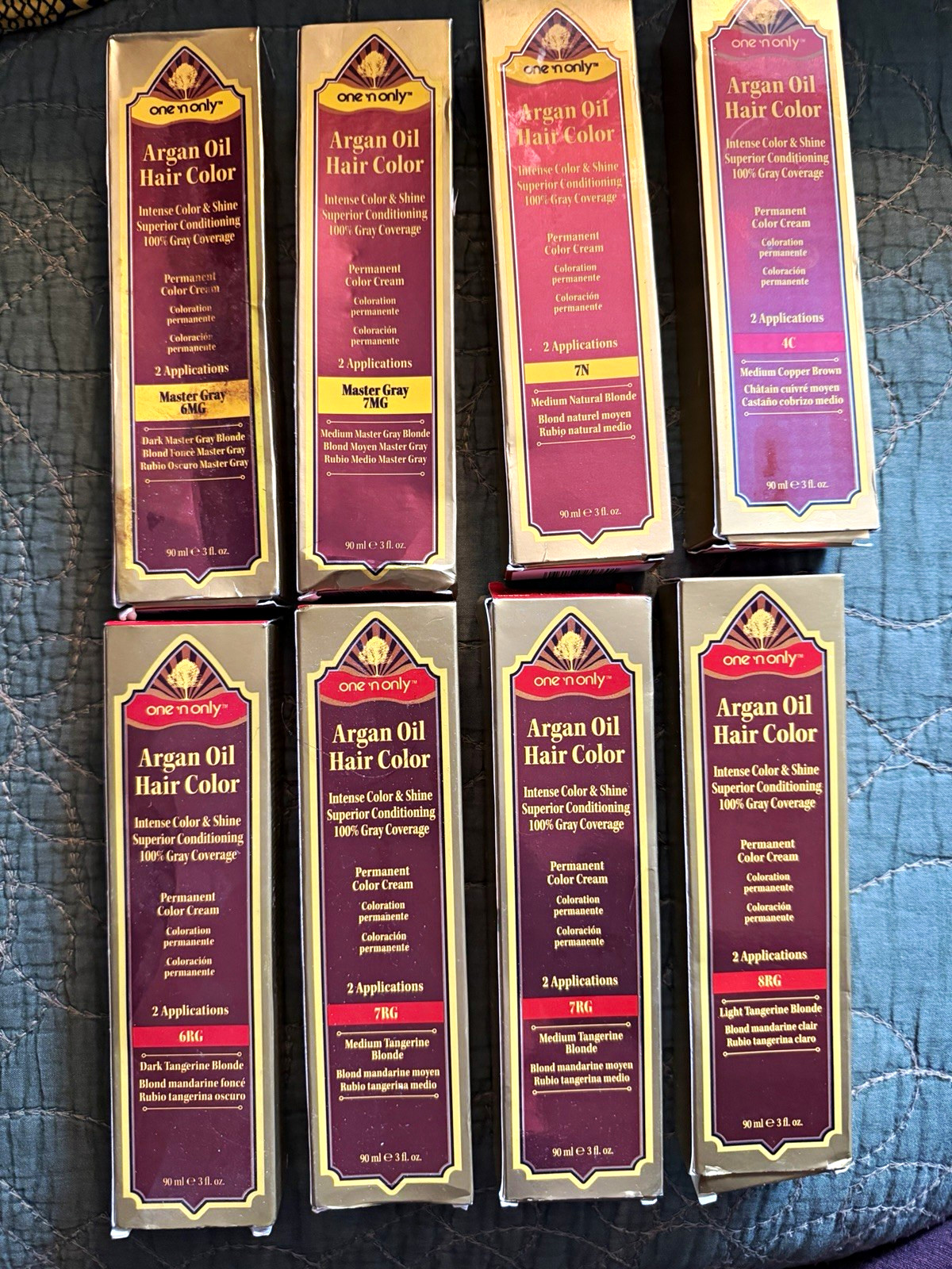 one \'n only Argan Oil Dye Cream HUGE bulk lot 6MG 7MG 7N 4C 6RG 7RG  8RG