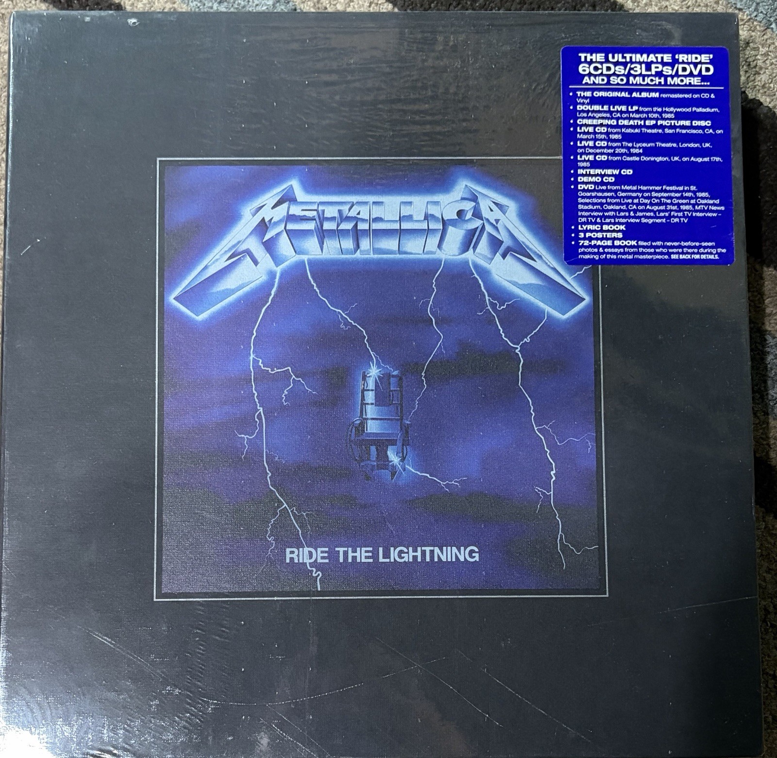 NEW & SEALED METALLICA - RIDE THE LIGHTINING Deluxe Boxset (3-LP/6-CD/DVD )2016 NEW & SEALED METALLICA - RIDE THE LIGHTINING Deluxe Boxset (3-LP/6-CD/DVD )2016