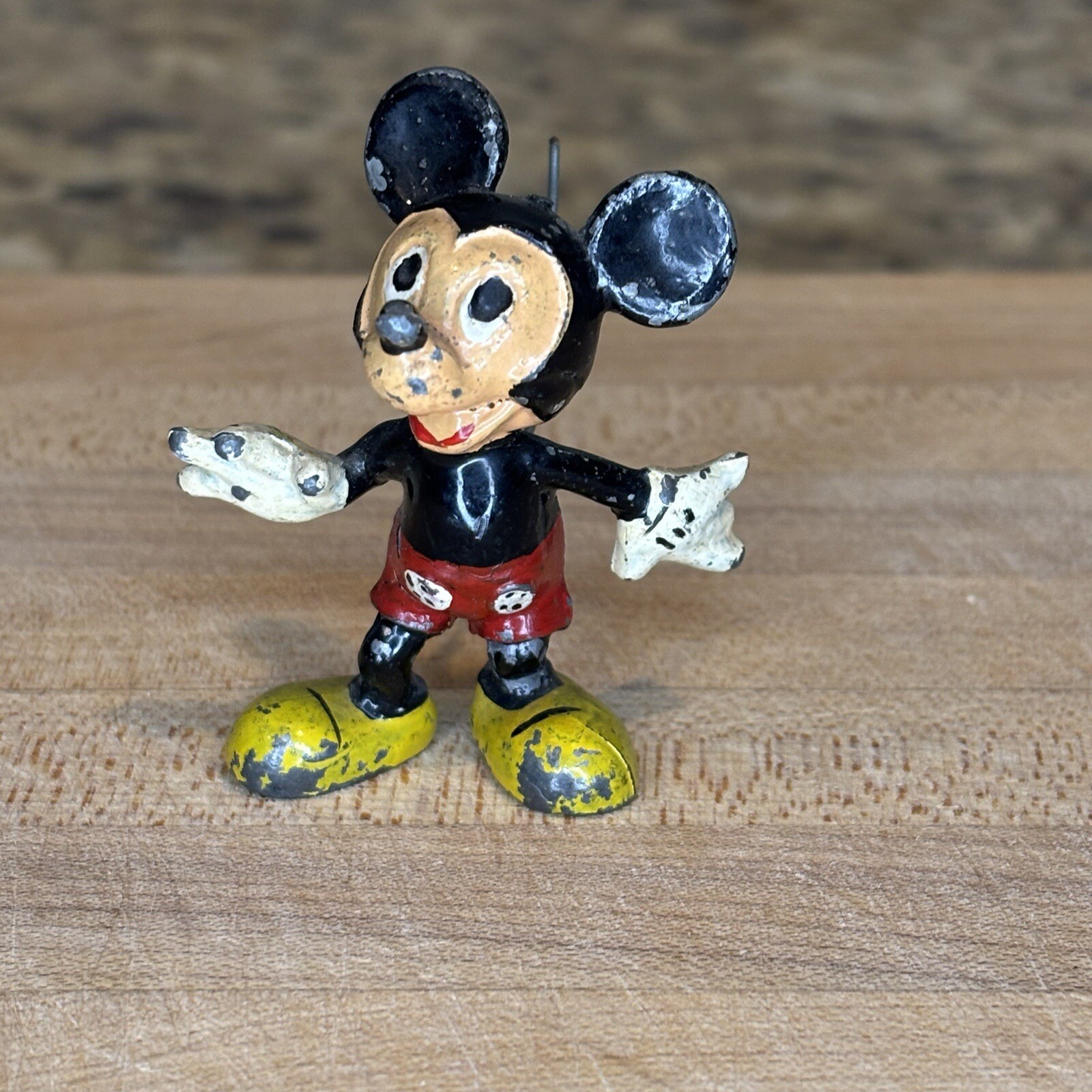 SACUL 1951-54 RARE LEAD WALT DISNEY'S MICKEY MOUSE WIRE TAIL ANTIQUE VINTAGE