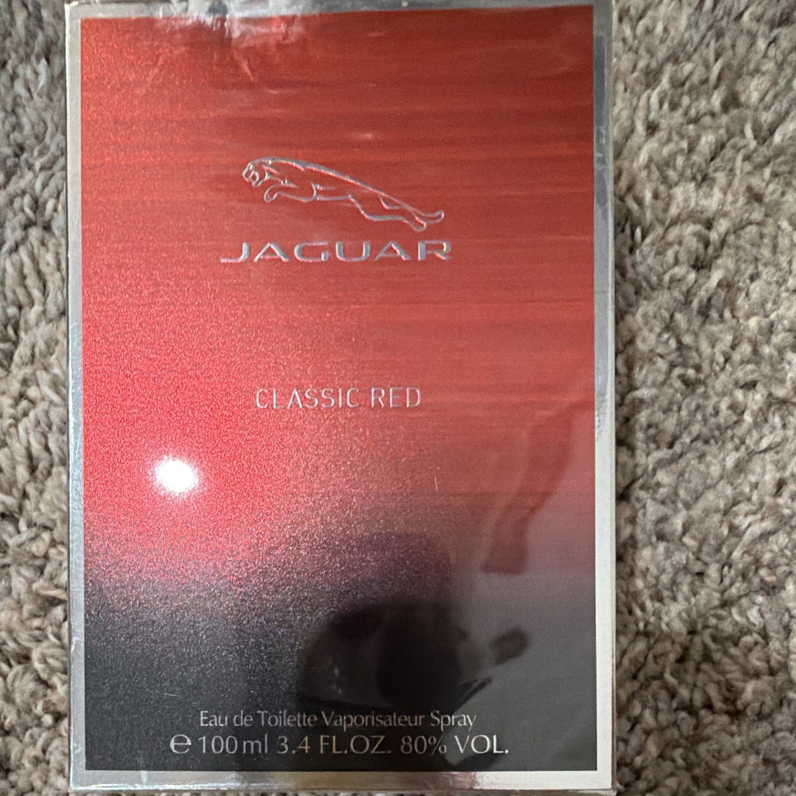 Jaguar Classic Red Eau de Toilette EDT Spray Regular Size 3.4 fl oz / 100 mL