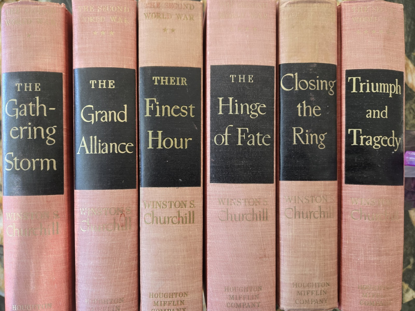 The Second World War by Winston Churchill, full 6 vol. hardcover set The Second World War by Winston Churchill, full 6 vol. hardcover set