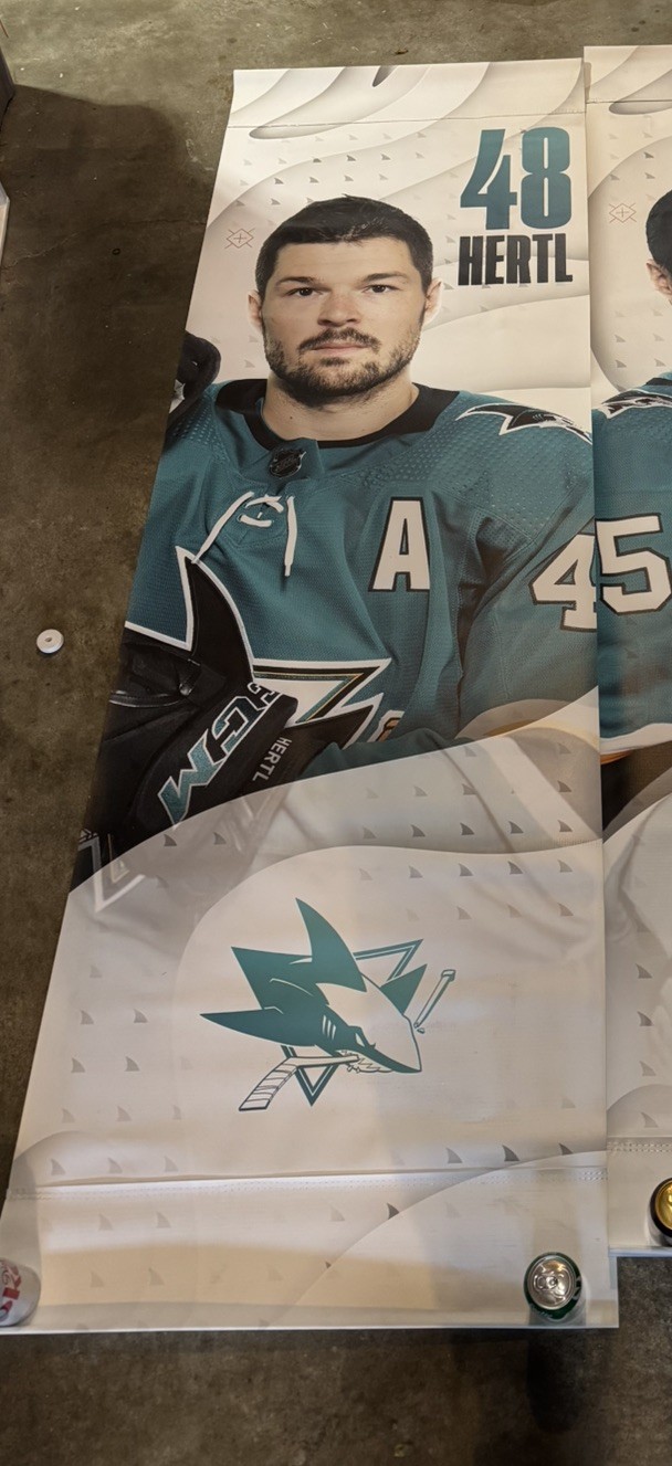 Tomas Hertl Vinyl Street Banner - San Jose Sharks Tomas Hertl Vinyl Street Banner - San Jose Sharks