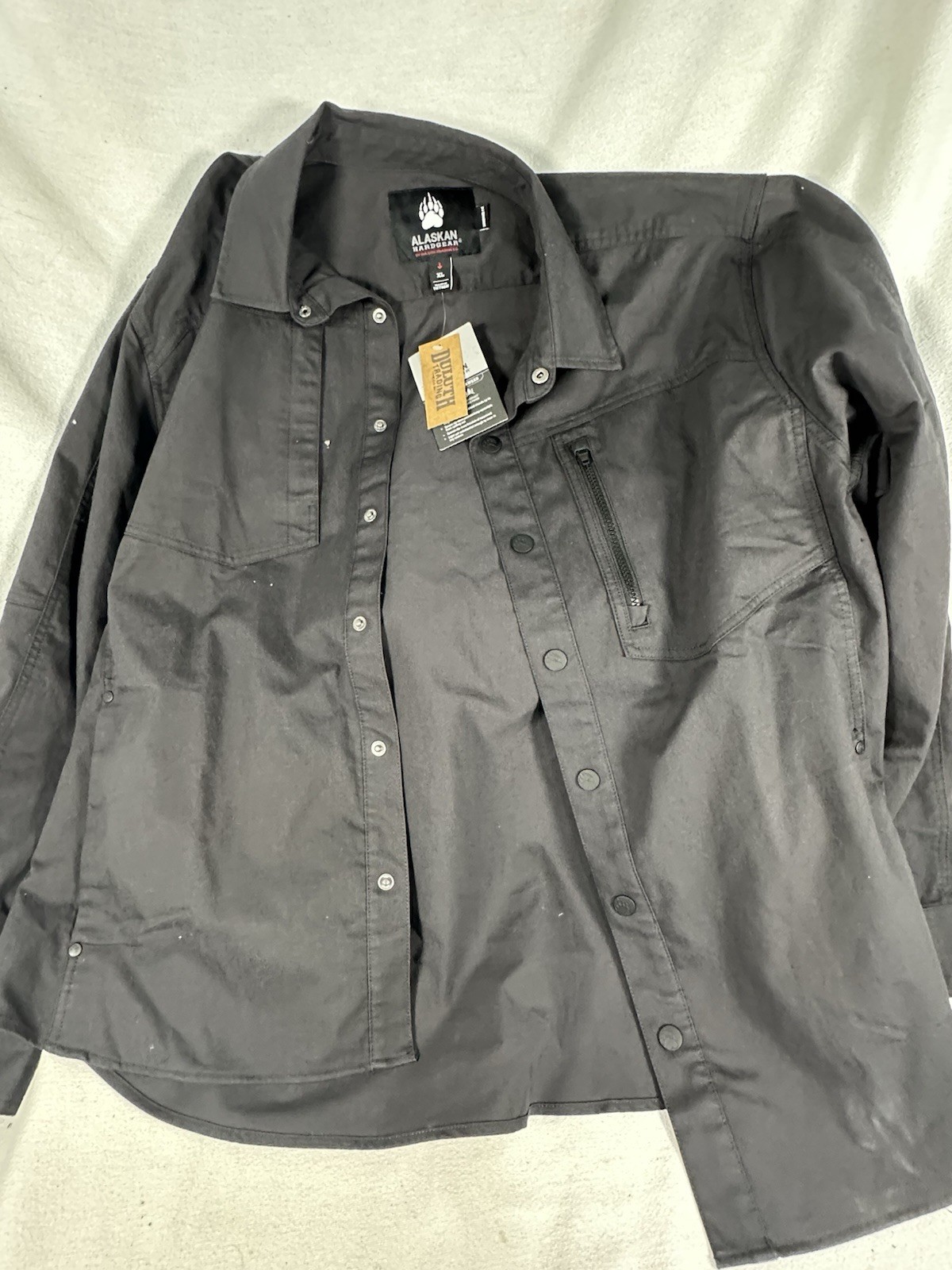 Men\'s Alaskan Hardgear Stone Run Standard Fit Overshirt XL New With Tags Gray Men\'s Alaskan Hardgear Stone Run Standard Fit Overshirt XL New With Tags Gray