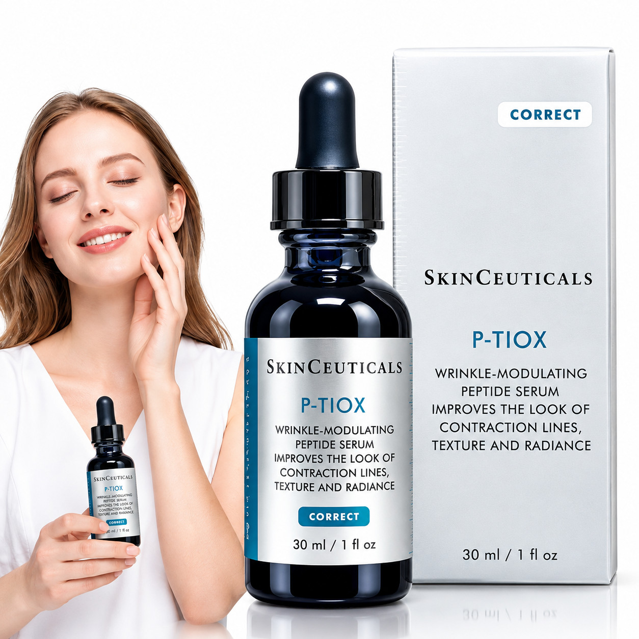 SkinCeuticals P-TIOX Anti-Wrinkle Peptide Serum 1oz/30ml New Sealed Authentic