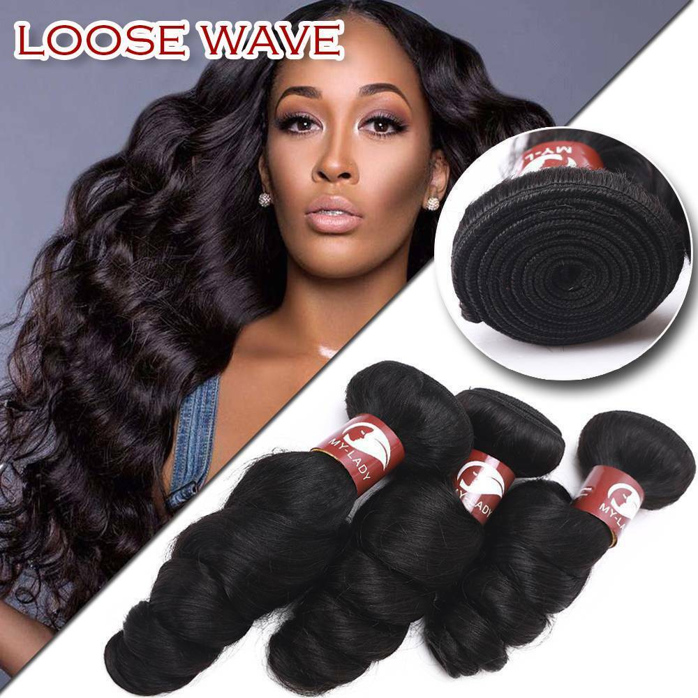 8A Kinky Curly 3 Bundles 300G Brazilian Virgin Human Hair Unprocessed Weave USA