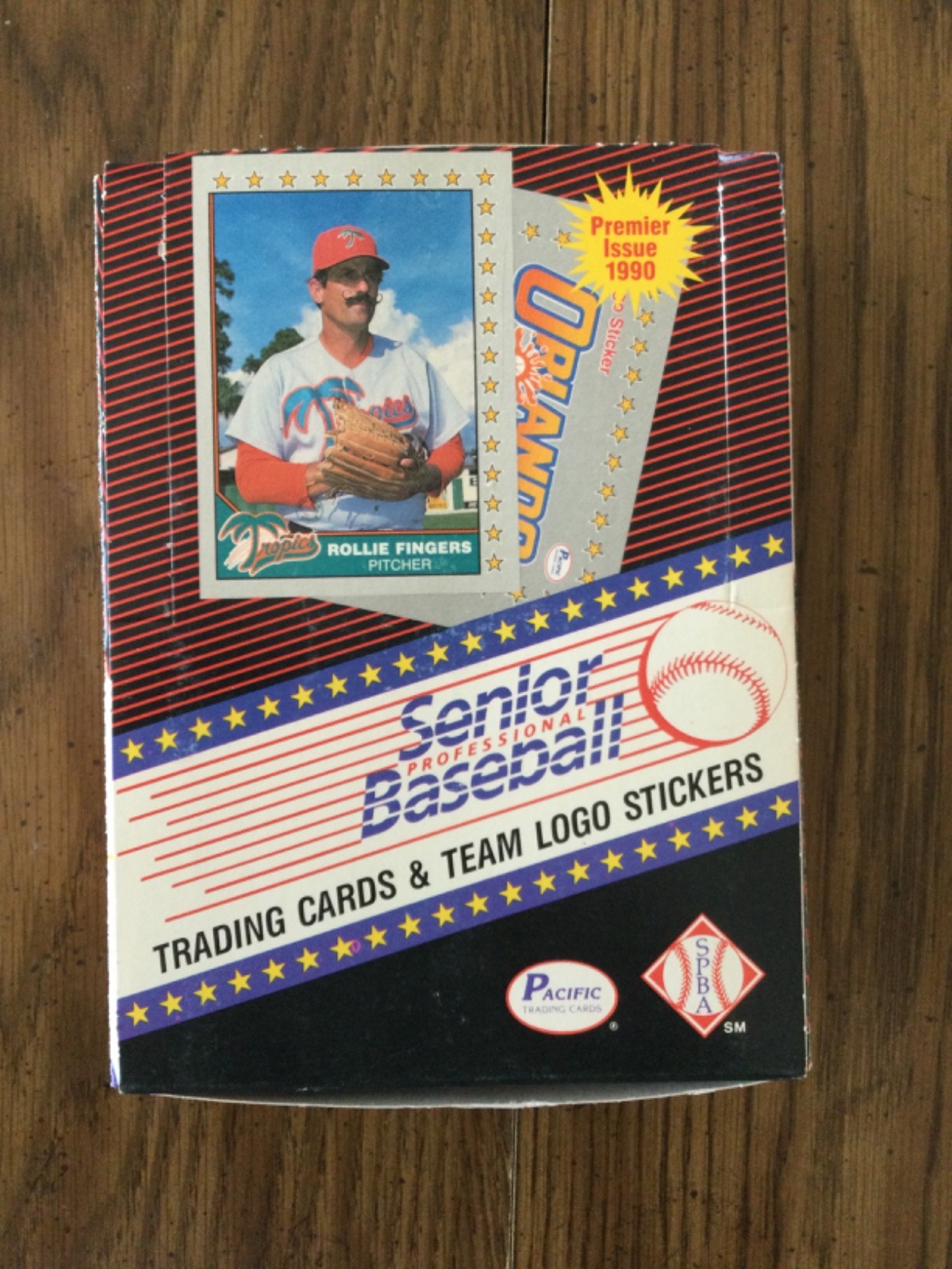 1990 Pacific Senior Professional Baseball Wax Box 36 packs 12 cards per pack 1990 Pacific Senior Professional Baseball Wax Box 36 packs 12 cards per pack
