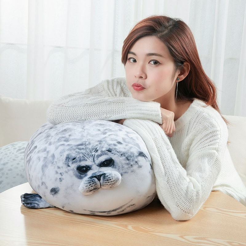 Angry Blob Seal Pillow Chubby 3D Novelty Sea Lion Doll Plush Stuffed Toy Baby Sl Angry Blob Seal Pillow Chubby 3D Novelty Sea Lion Doll Plush Stuffed Toy Baby Sl
