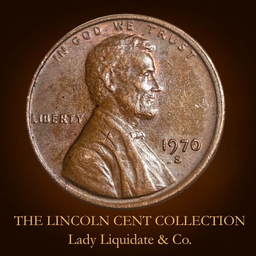1970-S Lincoln Memorial Penny - RARE -SMALL DATE, WIDE AM, FLOATING ROOF ERROR