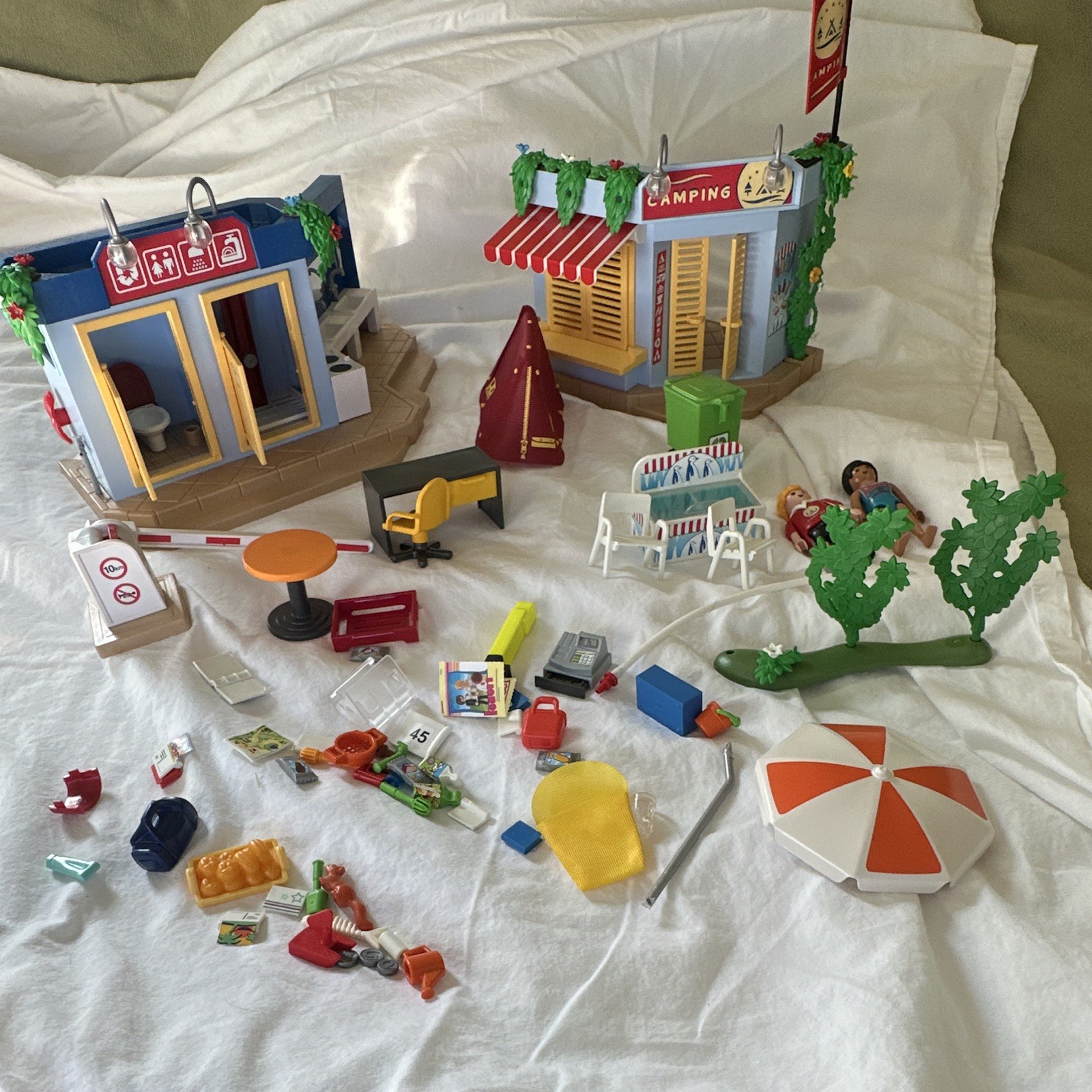 PLAYMOBIL Incomplete Camping Playset 70087 Lot  w/ Accessories