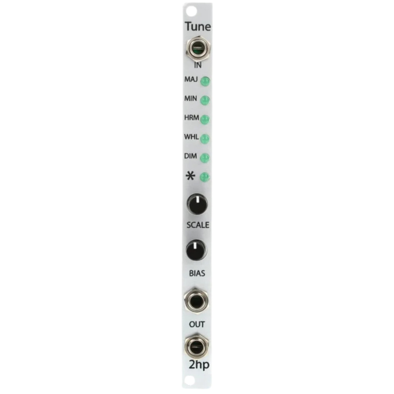 2hp Tune Multi-Scale Pitch Quantizer Eurorack Synth Module, Silver