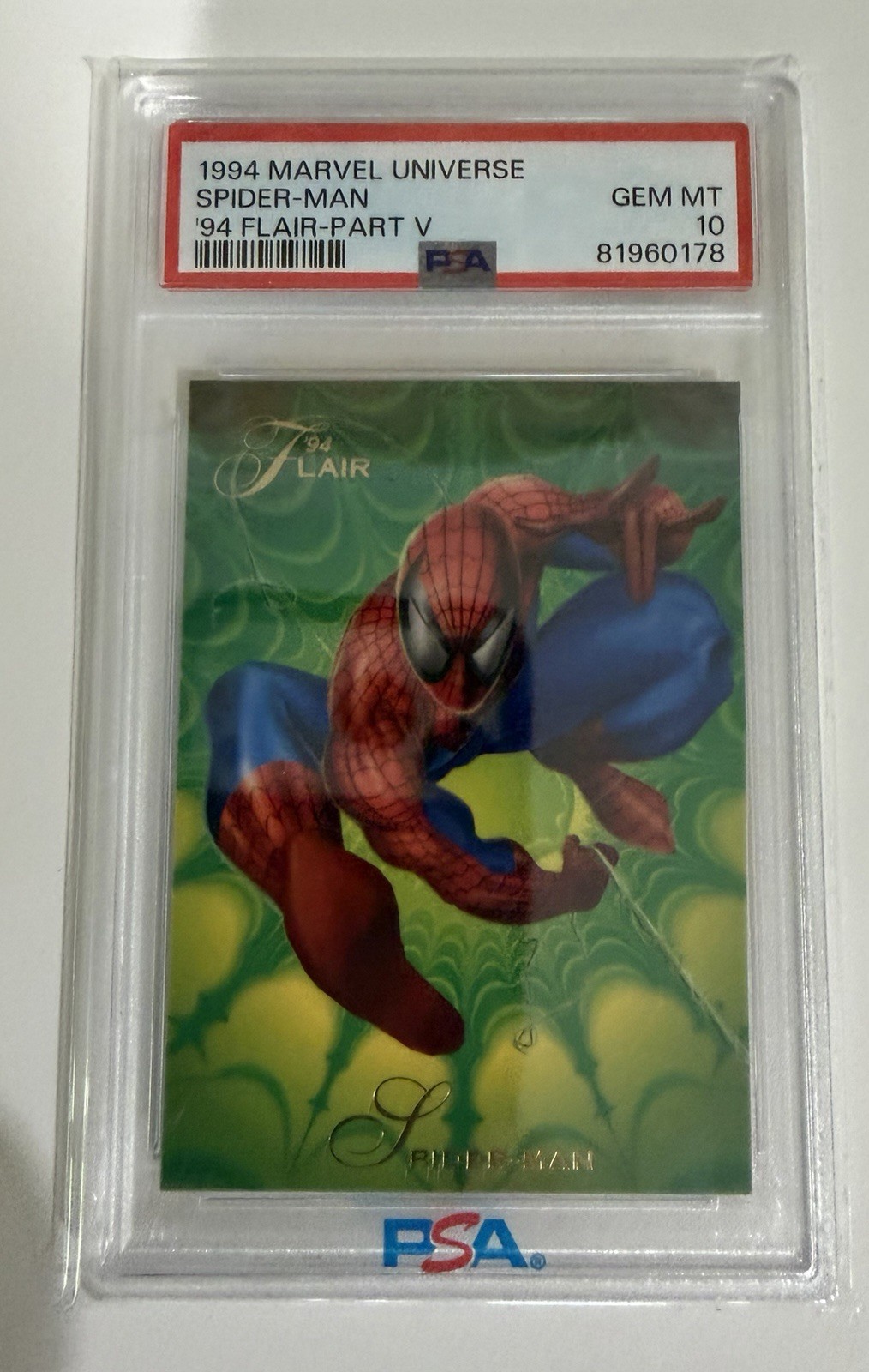 1994 Marvel Flair Spider-Man Maximum Carnage Part V - PSA 10 Gem Mint 🕷️🔥 1994 Marvel Flair Spider-Man Maximum Carnage Part V - PSA 10 Gem Mint 🕷️🔥