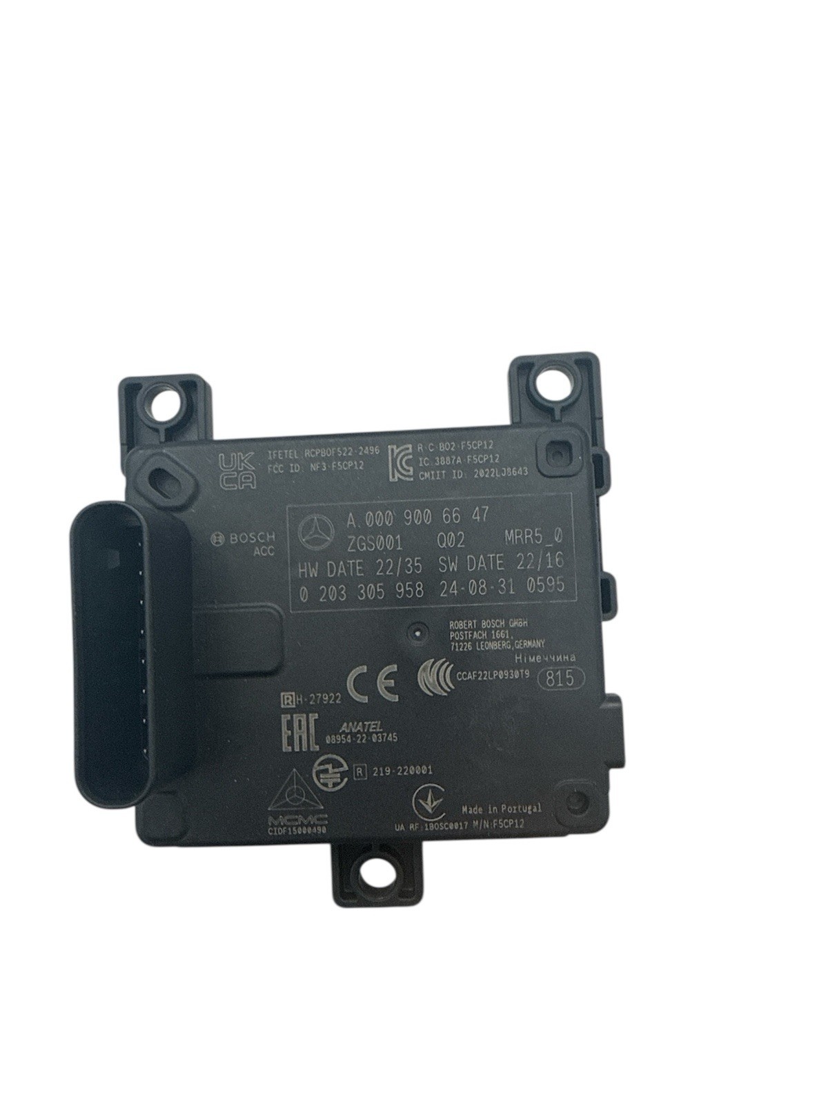2018-2024 Mercedes-Benz Radar Distance Sensor OEM A0009006647  Used