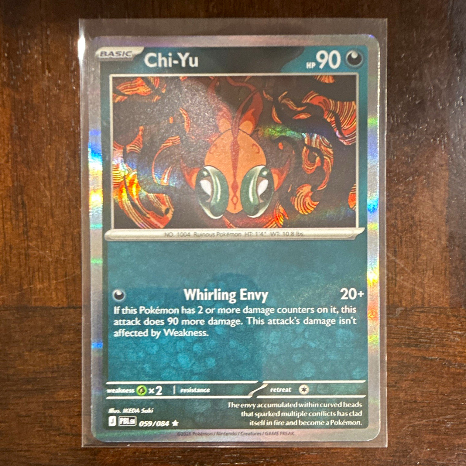 Chi-Yu 059/084 Holo Rare English 90 HP Paldea Evolved Ikeda Saki