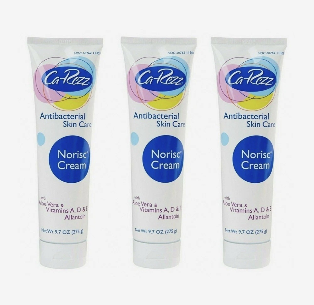 Ca-Rezz Antibacterial Skin Care NoRisc Cream - Scented, 9.7oz - PACK OF 3