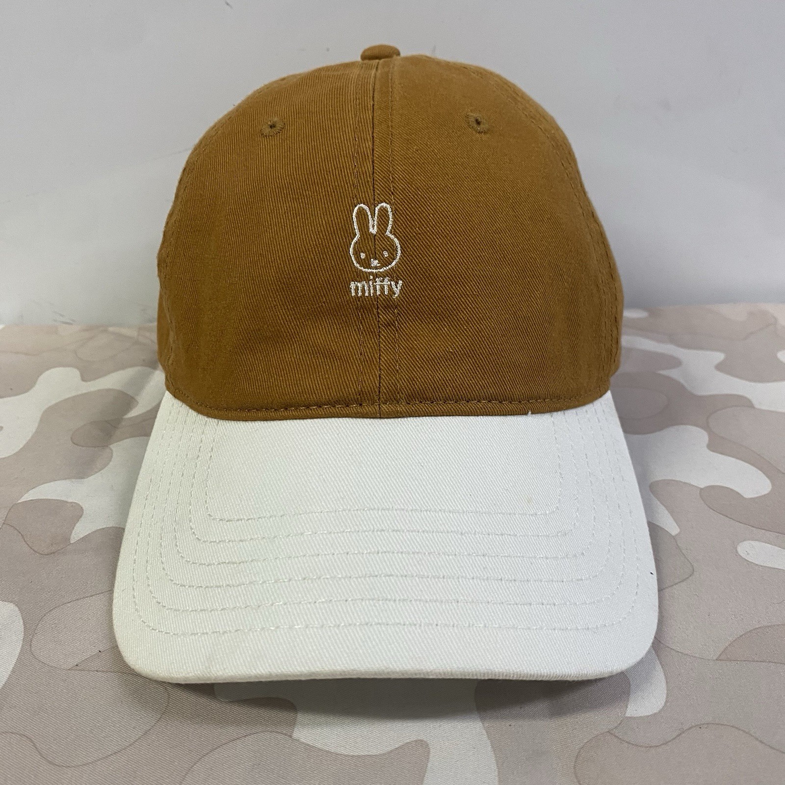 Miffy Hat Cap Adult One Size Strap Back Adjustable 70th Anniversary RARE Brown Miffy Hat Cap Adult One Size Strap Back Adjustable 70th Anniversary RARE Brown