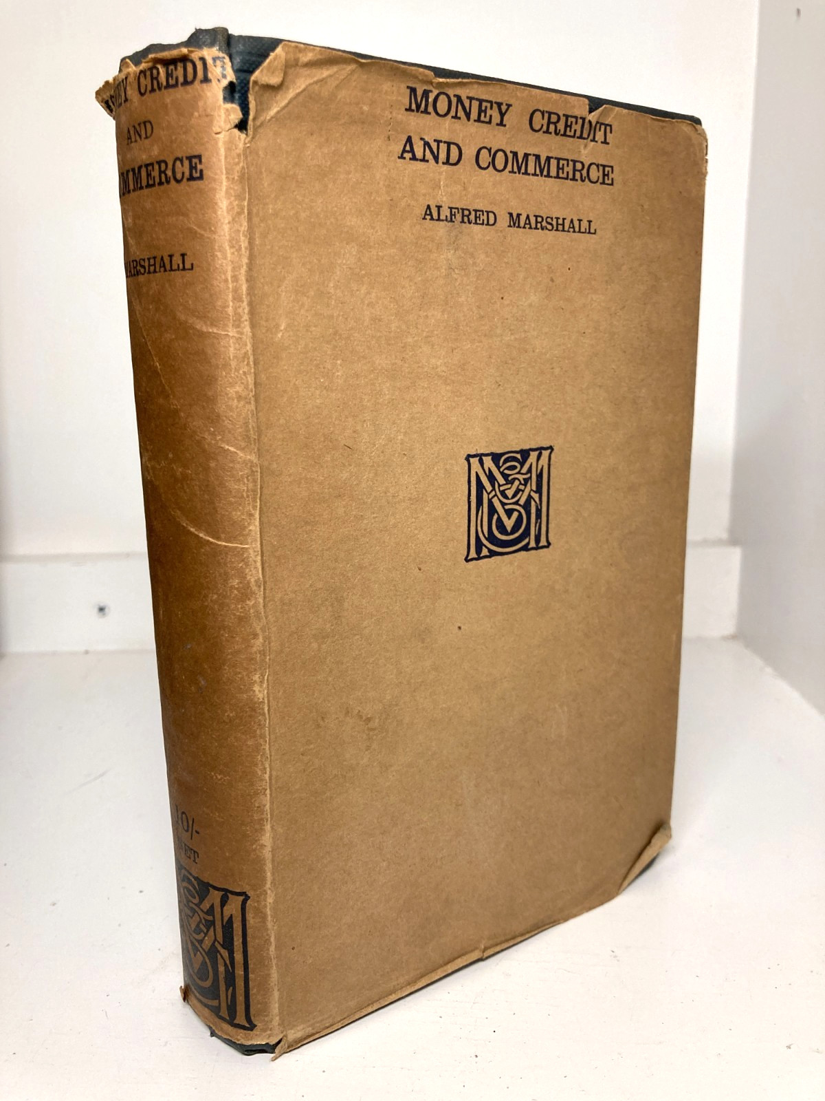 1923 Alfred Marshall Money Credit & Commerce 1st Ed Rare Original Dust Jacket