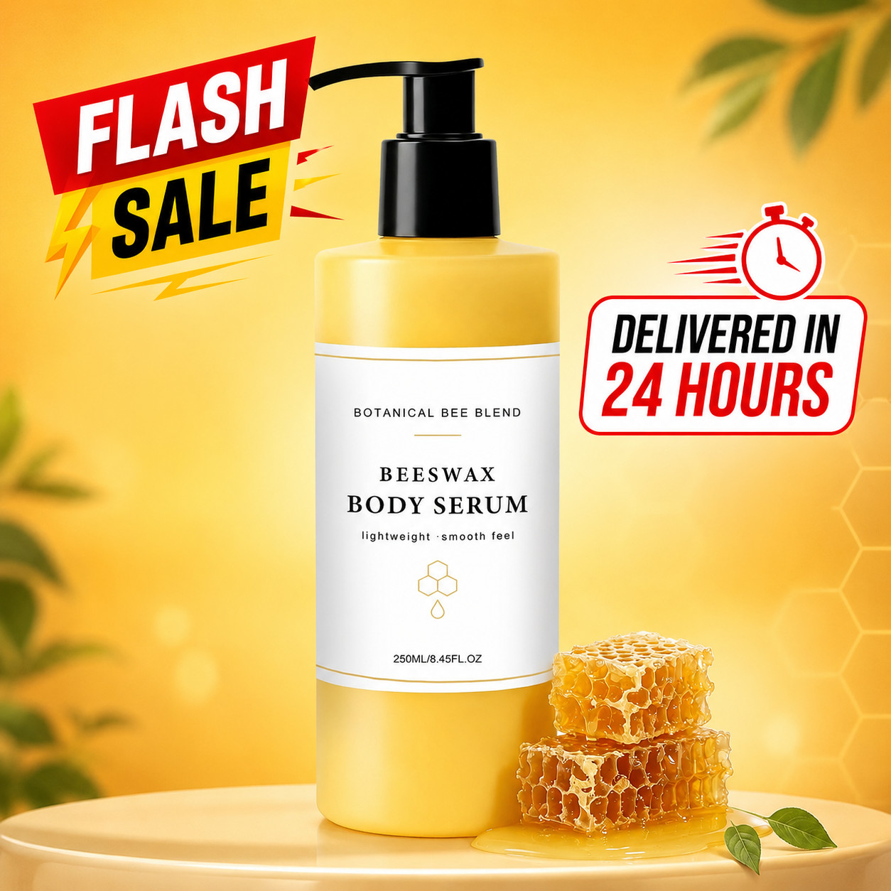 MUBSEOTH Beauty From Bees Body Serum,Beeswax Body Serum, Waterless Body Oil Mois