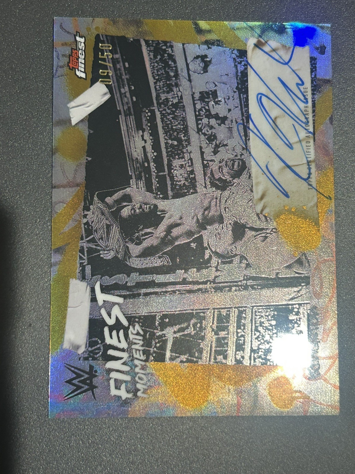 2025 Topps Finest WWE Kofi Kingston Finest Moments Auto /50