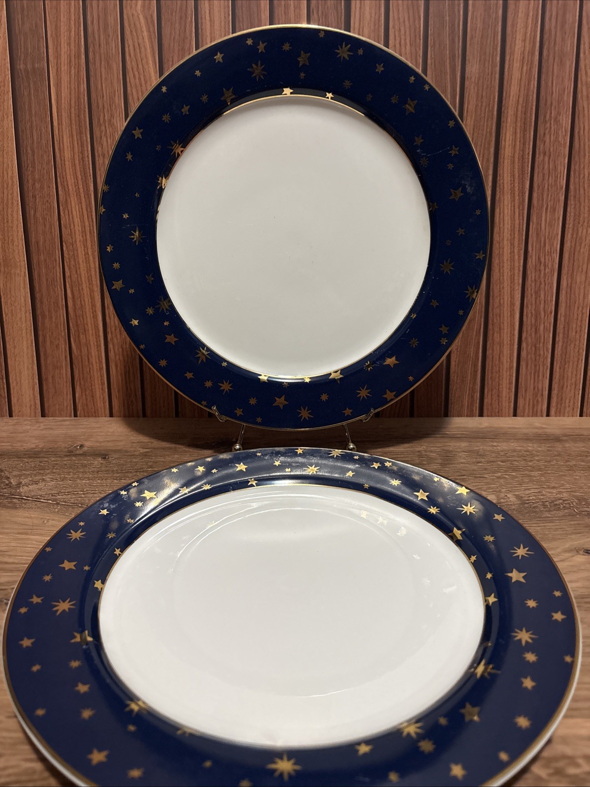 Sakura Galaxy Fine Porcelain Dinner Plates 10.5” - Navy with 14K Gold Stars Sakura Galaxy Fine Porcelain Dinner Plates 10.5” - Navy with 14K Gold Stars