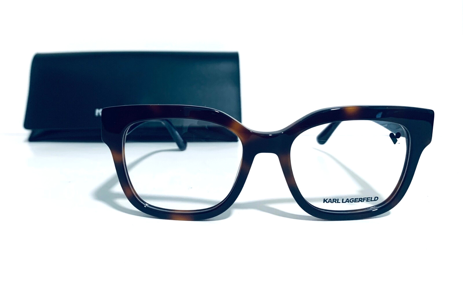 KARL LAGERFELD KL6030 215 HAVANA BROWN CAT EYE AUTHENTIC EYEGLASSES RX 52-18-140