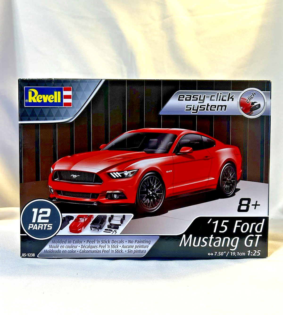 REVELL FORD \'15 MUSTANG GT easy-click model kit NEW in FACTORY TAPE SEALED BOX