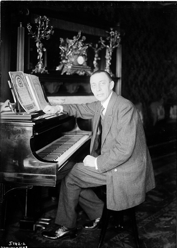 Sergei Vasilyevich Rachmaninoff Photograph - Vintage Photo from 1915