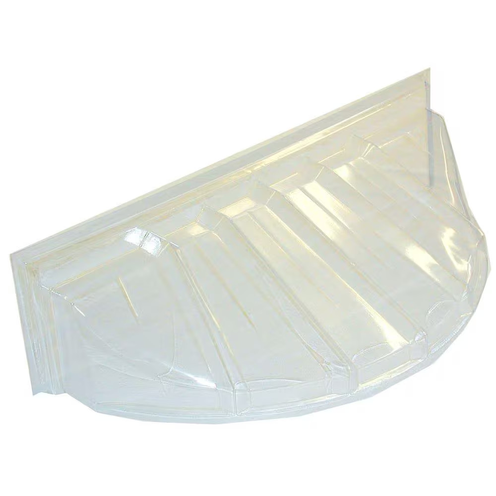 New Window Well Cover 42 in Clear Bubble Basement Egress Rain Snow Reversible