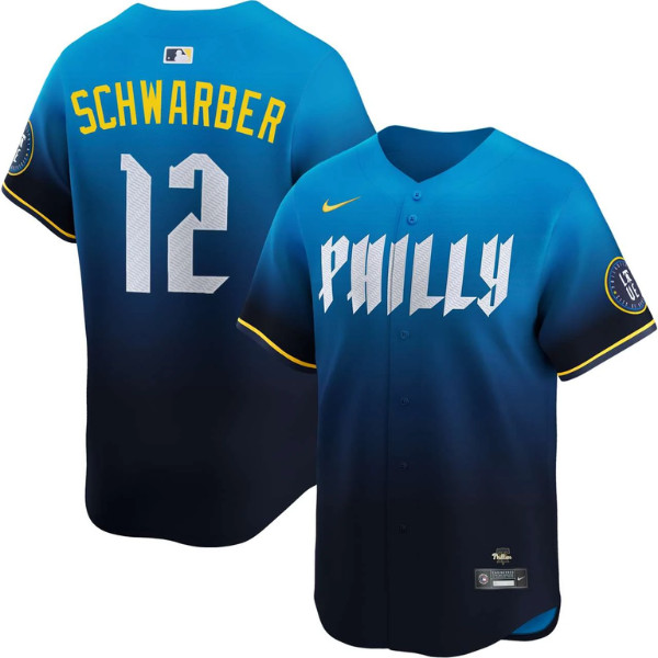 hot Philadelphia Phillies Kyle Schwarber #12 ALL OVER PRINT Jersey SIZE S-5XL