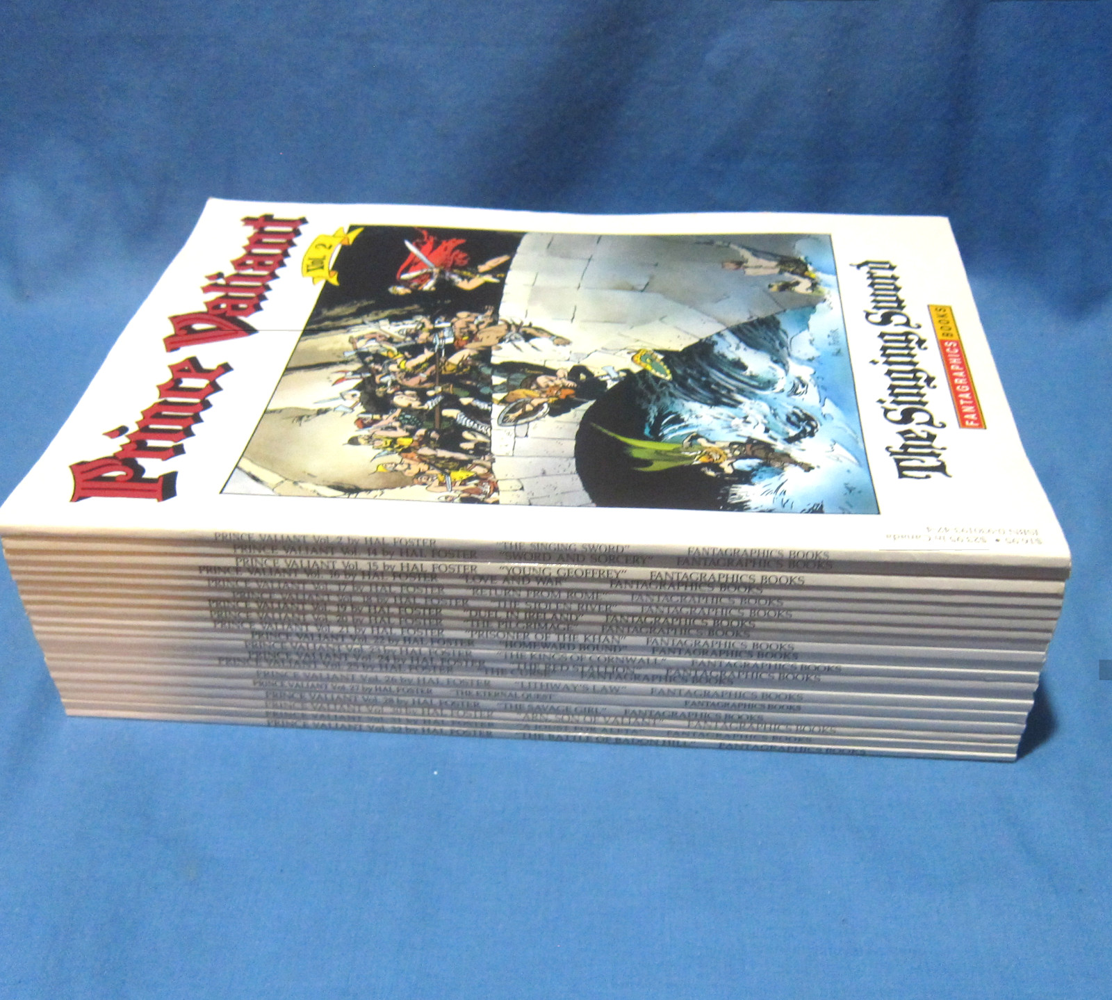 PRINCE VALIANT Lot Harold Hal Foster Fantagraphics #2, 14-28, 30-32 PB VG