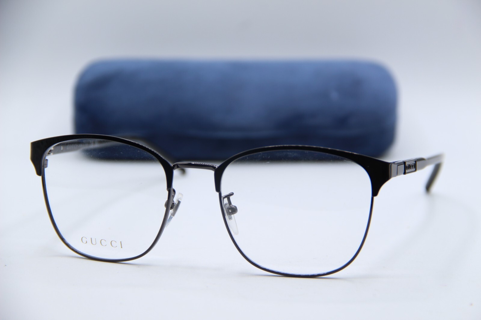 NEW GUCCI GG 1231OA 002 BLACK GUNMETAL AUTHENTIC FRAMES SUNGLASSES 55-19