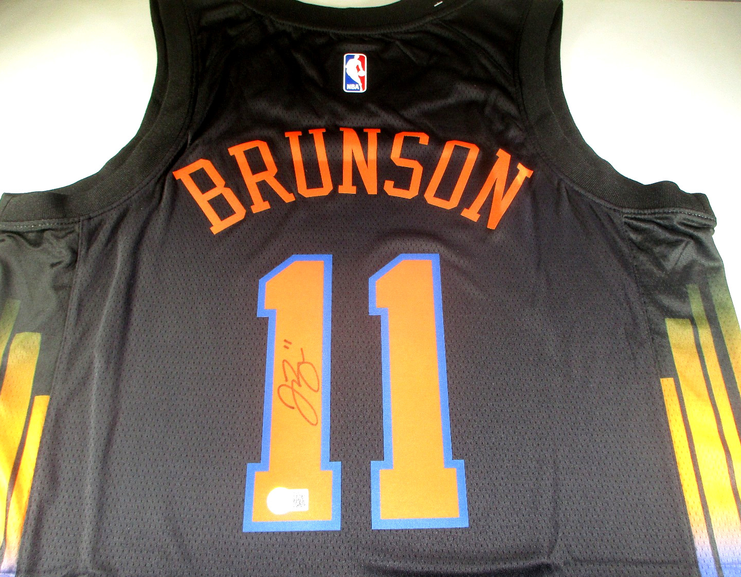 Jalen Brunson / Autographed New York Knicks Pro-Style Basketball Jersey / BAS
