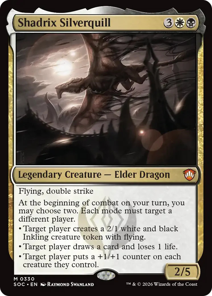 MTG Shadrix Silverquill [Secrets of Strixhaven Commander] Near Mint Magic