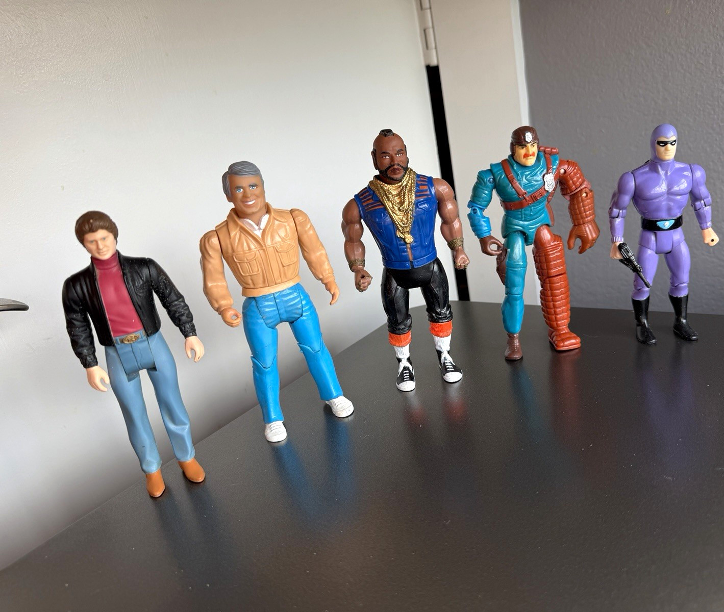 Vintage 1980s action figure lot A-Team knight rider cops crooks defenders earth Vintage 1980s action figure lot A-Team knight rider cops crooks defenders earth