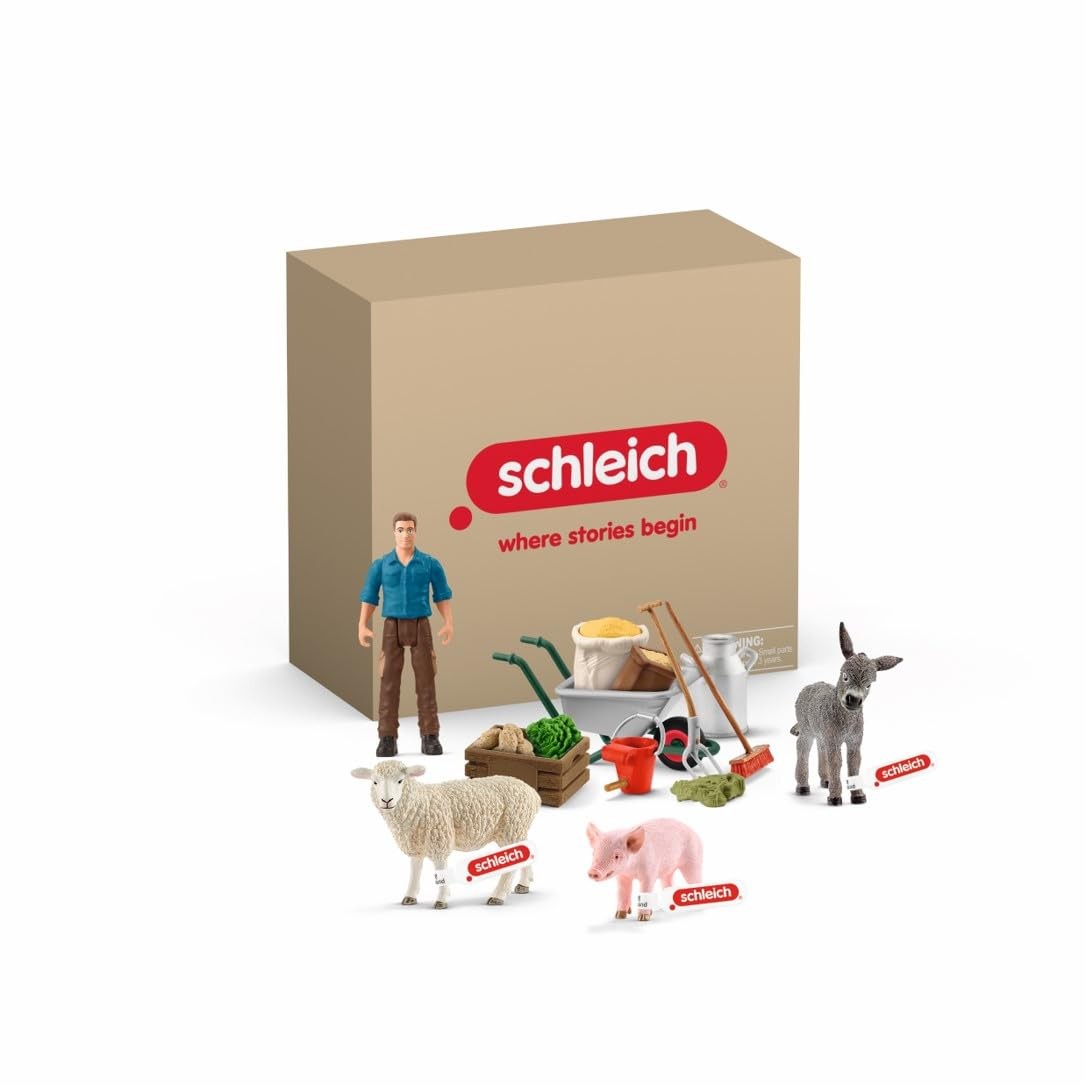 Schleich Farm World - 19Pc Animal Feeding Farm World Bundle | 72287 | Farm An... Schleich Farm World - 19Pc Animal Feeding Farm World Bundle | 72287 | Farm An...
