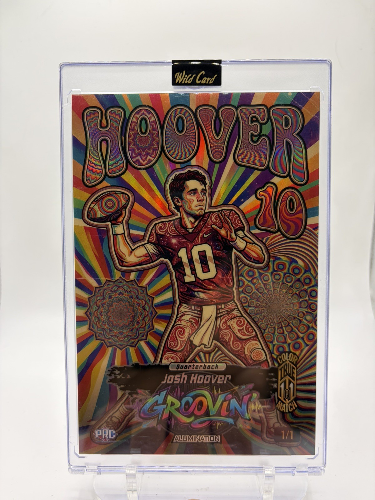Josh Hoover MAMMOTH TRUE 1/1 COLOR MATCH Groovin Wild Card Alumination 2026 PRC Josh Hoover MAMMOTH TRUE 1/1 COLOR MATCH Groovin Wild Card Alumination 2026 PRC