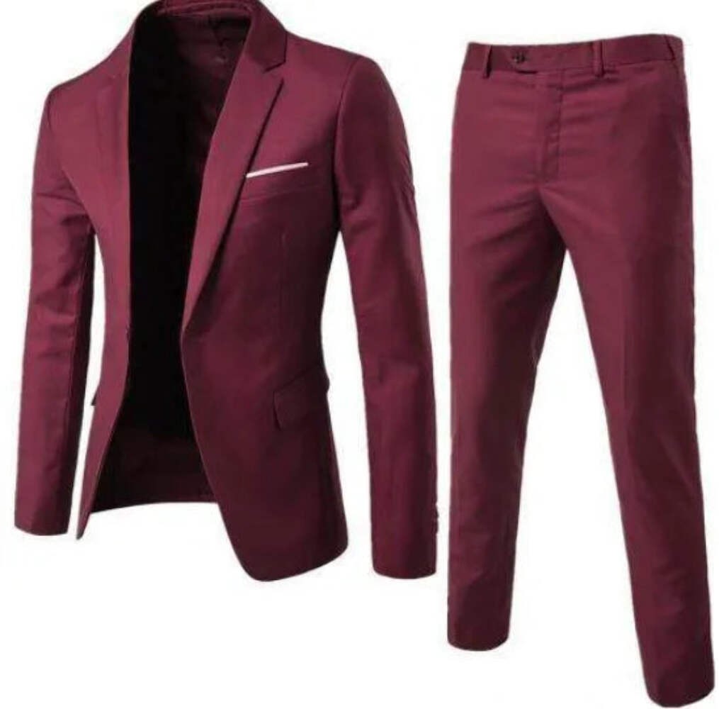 Traje de Negocios para Hombre, Traje Profesional de Dos P...