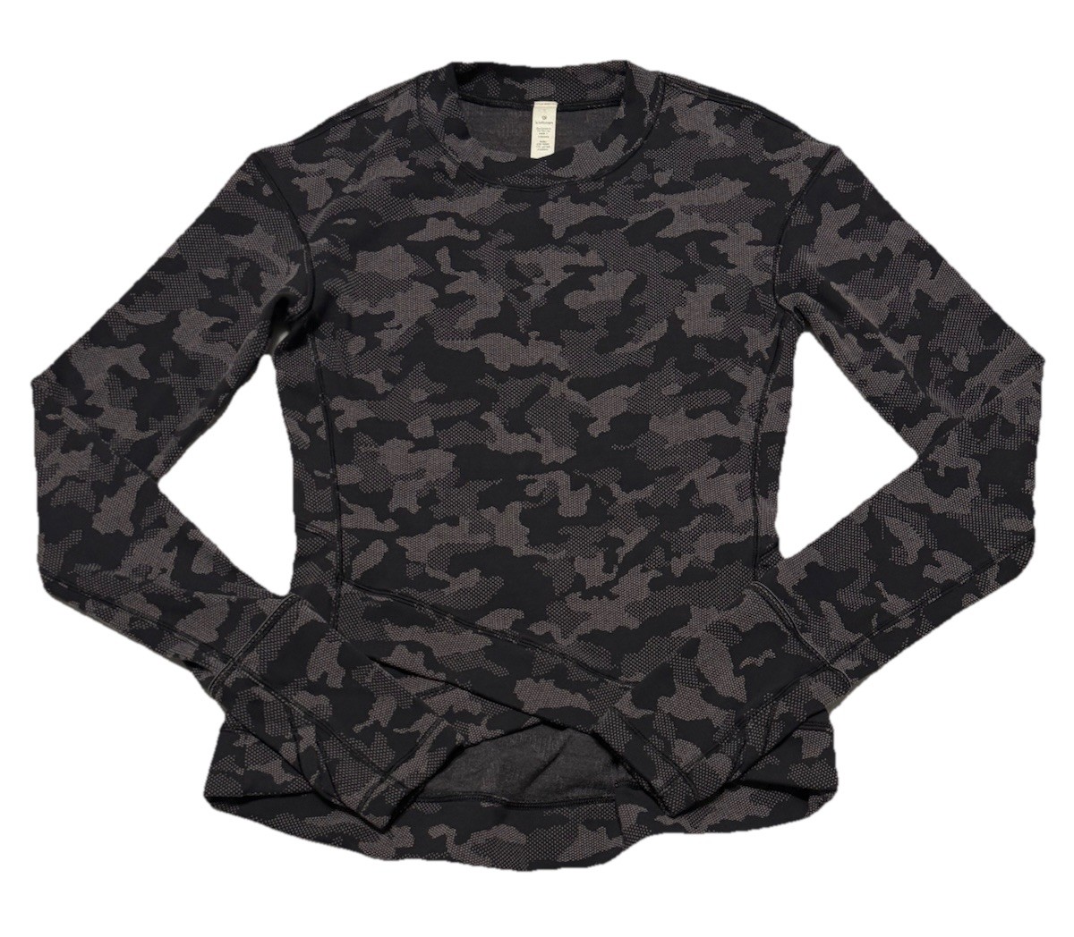 Lululemon Close to Crossing Long Sleeve Rulu Herritage Camo Lunar Rock Size 2