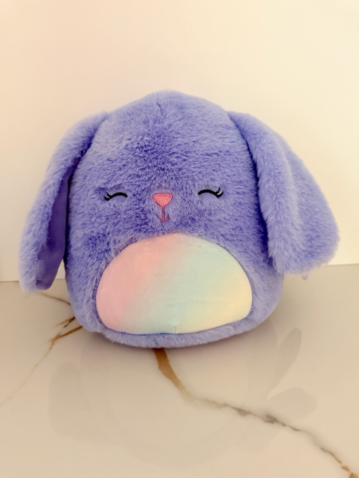Squishmallows Fuzz A Mallows Nova The Purple Bunny 8”